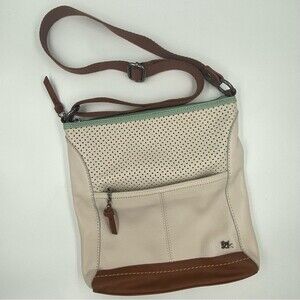 The Sak Vintage Bone White Leather Crossbody